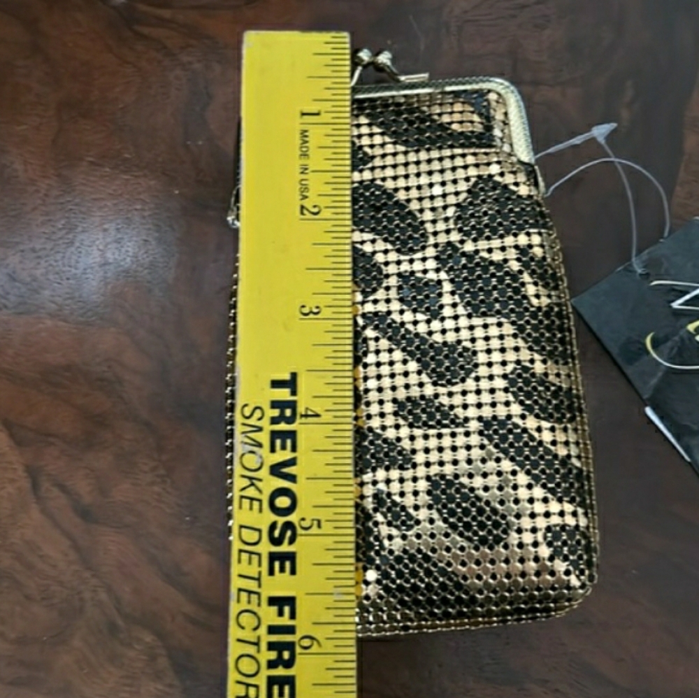Leopard Cigarette Case Gold Black Magid Vintage Kiss Lock 🤎  NWT - Picture 7 of 9